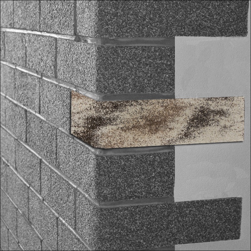 Flexibilní kamenné obklady ROHOVÁ CIHLA Antik