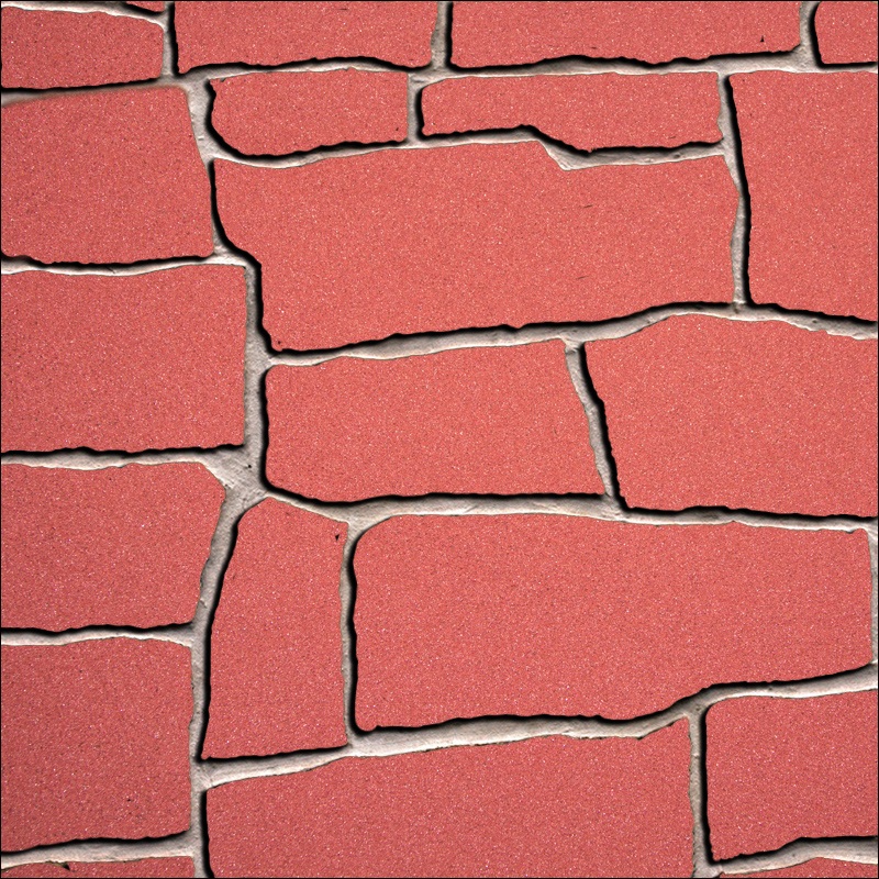 Ohebný obklad ve světlejším odstínu barvy červené vypálené cihly. Dále je tento barva součástí barevné kombinace obkladu pálená. Tmavší barevná varianta má název rudý pískovec.