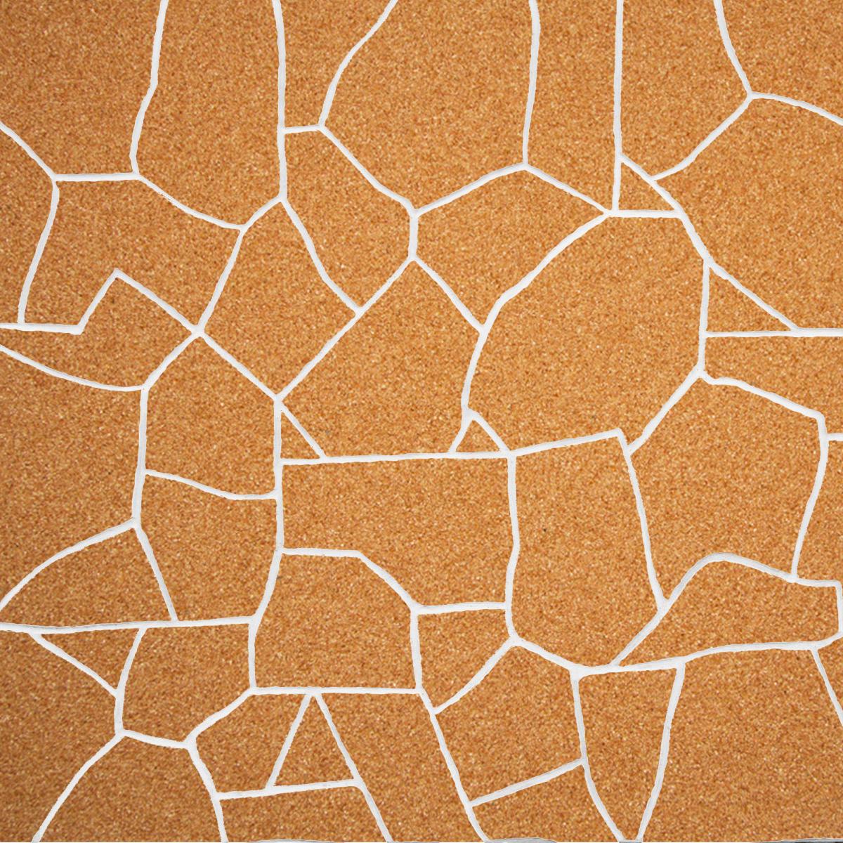 Ohebný kamenný obklad barvy tmavšího pískovce (hnědo-oranžová) připomínající dřevo (piliny).