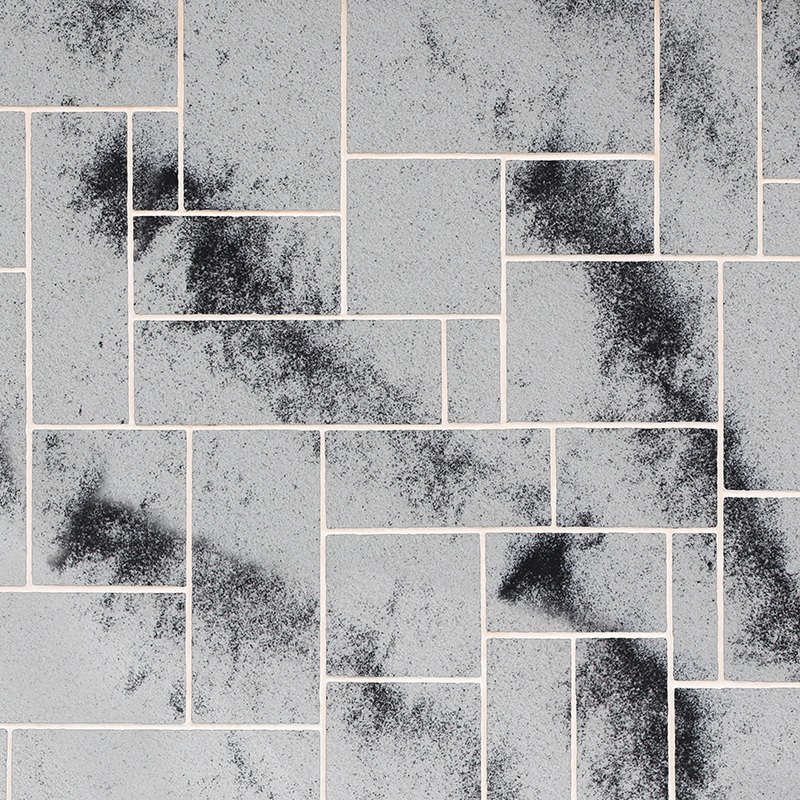 Ohebný kamenný obklad barvy bílého křemene s černým žíháním. Velice moderní dekor. Inspirováno měsíčním kamenem z naleziště v Indii. Inverzní obklad k dekoru Madagaskar - možné kombinace rozšiřují kreativní využití v interieru i exteriéru.