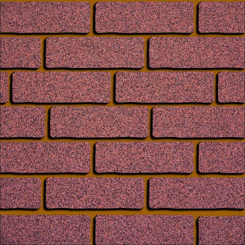 Ohebný kamenný obklad tmavě červené barvy se zrnky černé barvy připomínající mozaiku