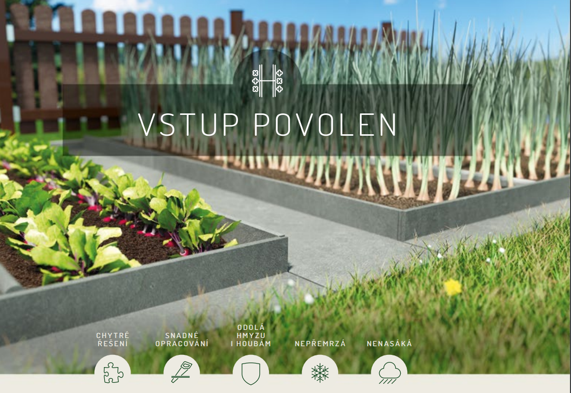 Plastový záhonový chodník Stavební raj