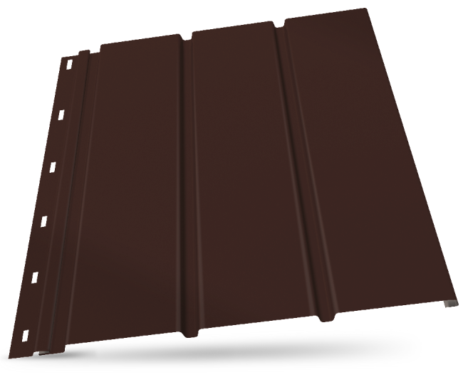 ocelový střešní podhled P2 RAL 8017 Stavebniraj.cz