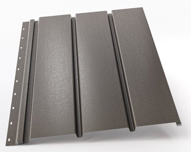 ocelový střešní podhled P2 Smoked Brown Stavebniraj.cz