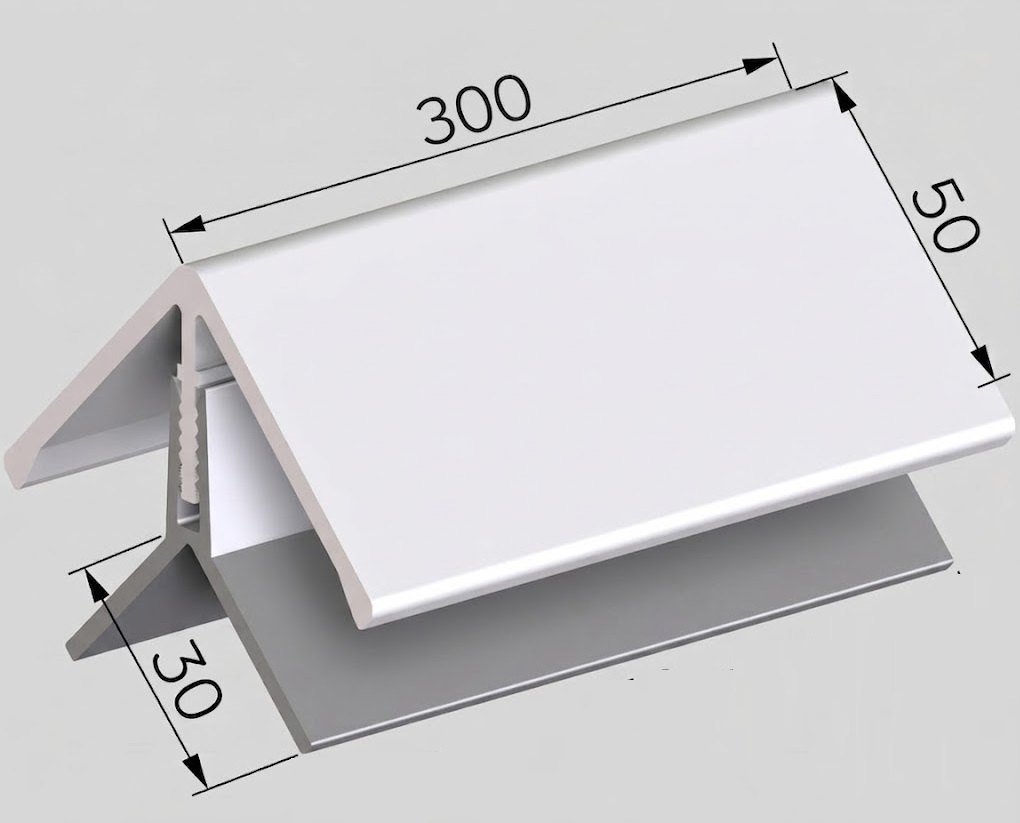 Rohový profil vnejší 2-dílný Vinylit Decor V2116 - 0000 ostatní fólie STANDARD /3 m Stavební ráj