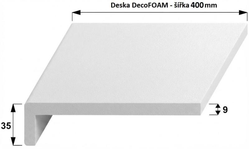 Deska DecoFOAM - šířka 400 mm