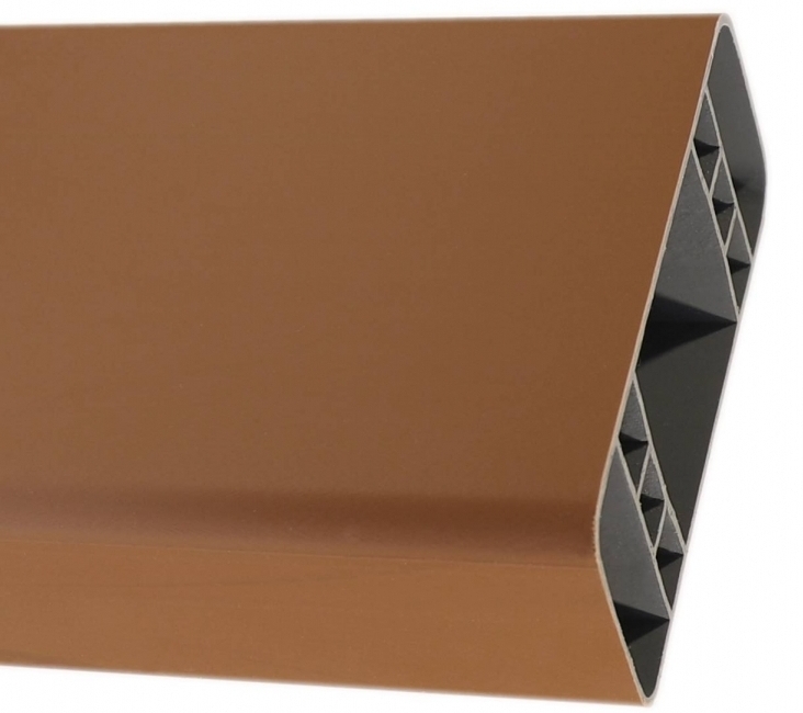 Plotový profil - plastová plotovka 80x32 mm Modular P6058 - 160 zlatý dub