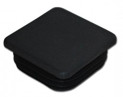 Záslepka sloupku plastová 65 x 65 mm Černá