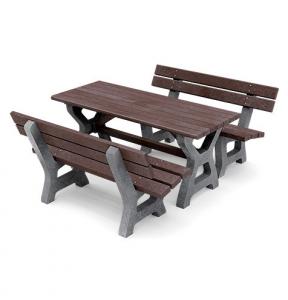 Zahradní/piknikový plastový Piknik set Sára, smontovaný