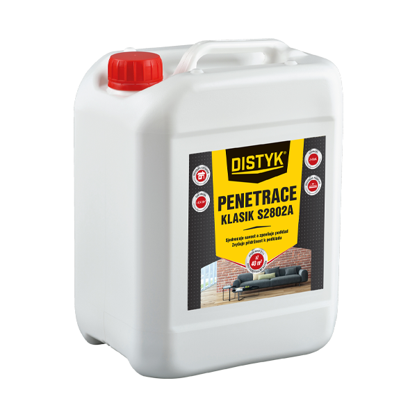 Penetrace KLASIK S2802A DISTYK Line 5 kg kanystr mléčně bílá