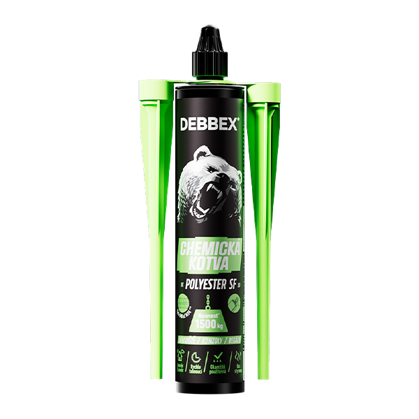 Chemická kotva bez styrenu POLYESTER SF 300 ml kartuše šedá