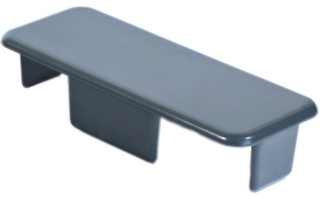 Krytka plotovky rovná Antracit k PVC plotovkám MODULAR