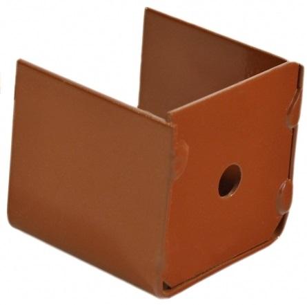 Držák plotového pole 'botička' pro profil 40x40 mm Modular P6200 - Třešeň (nerez+lak)